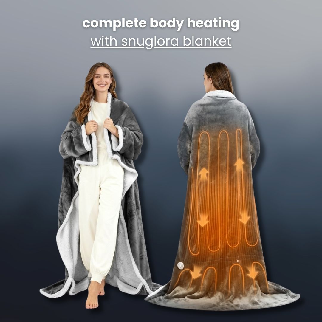 snuglora - wearable heated blanket