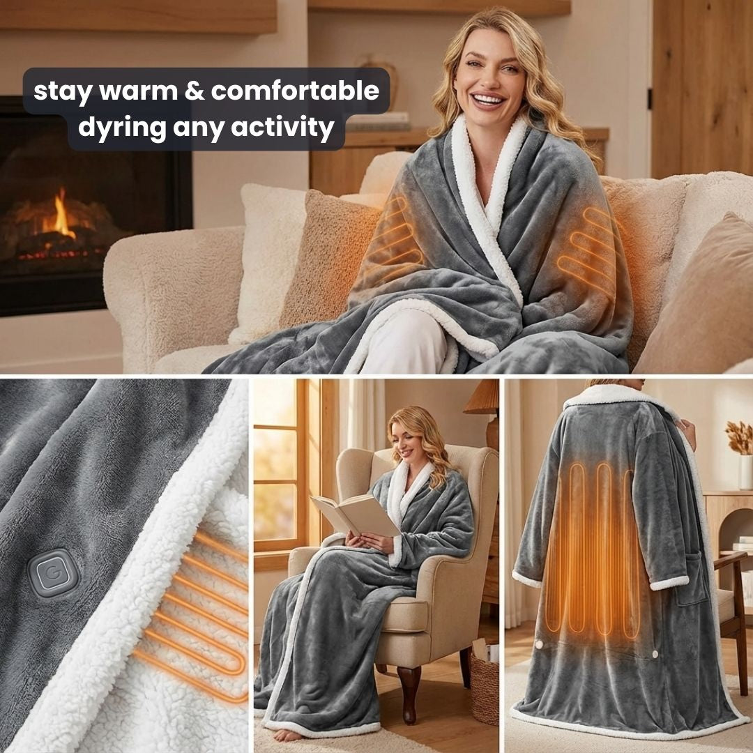 snuglora - wearable heated blanket