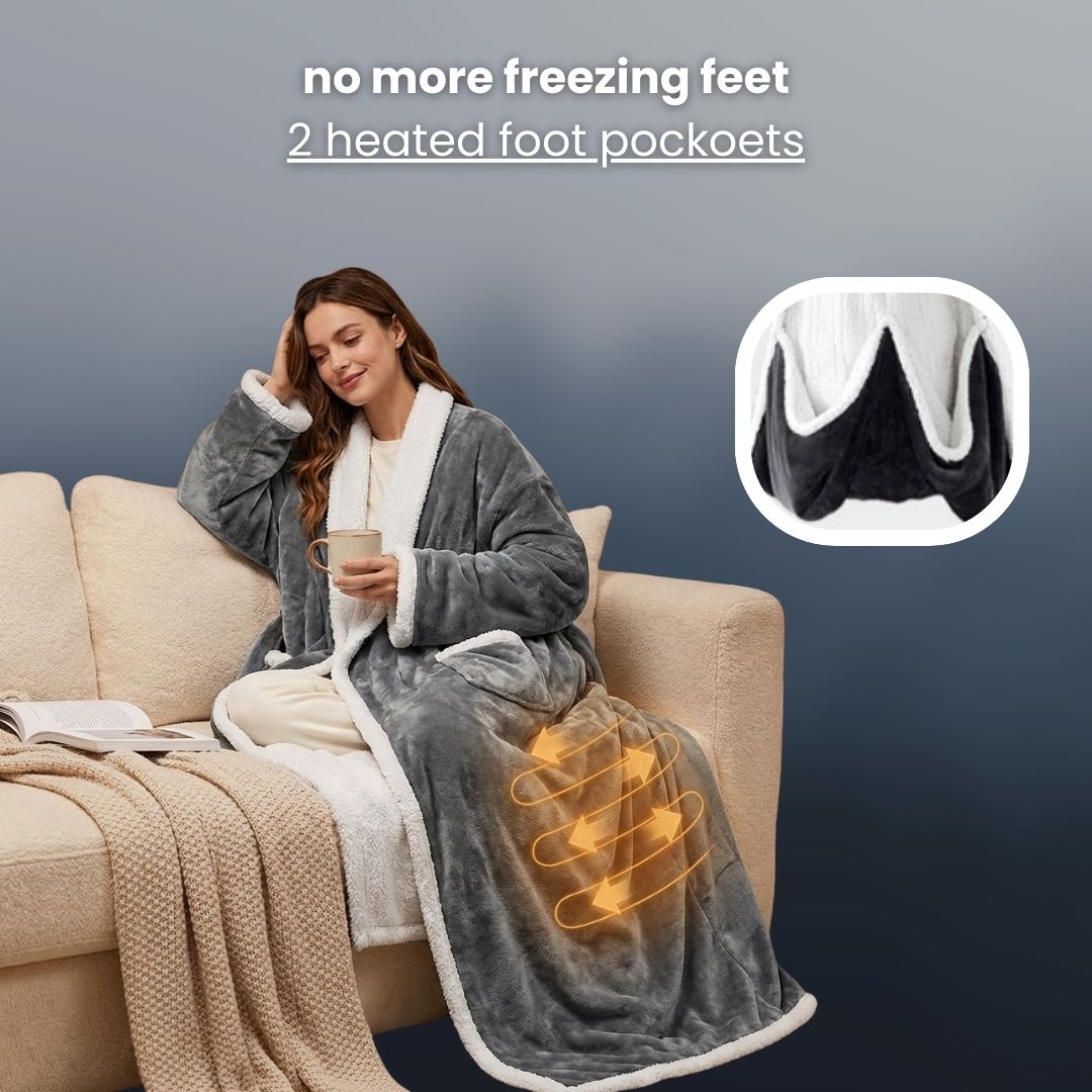 snuglora - wearable heated blanket